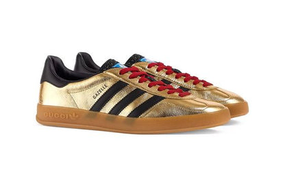 Adidas x Gucci Gazelle Metallic Gold