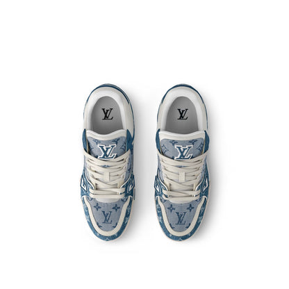 LV Trainer Sneaker ‘Monogram Flowers’ – Blue