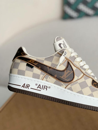 Nike x Louis Vuitton LV Air Force 1 Damier Canvas