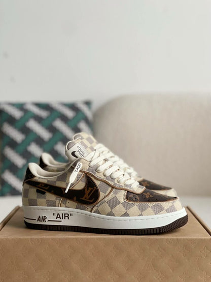 Nike x Louis Vuitton LV Air Force 1 Damier Canvas