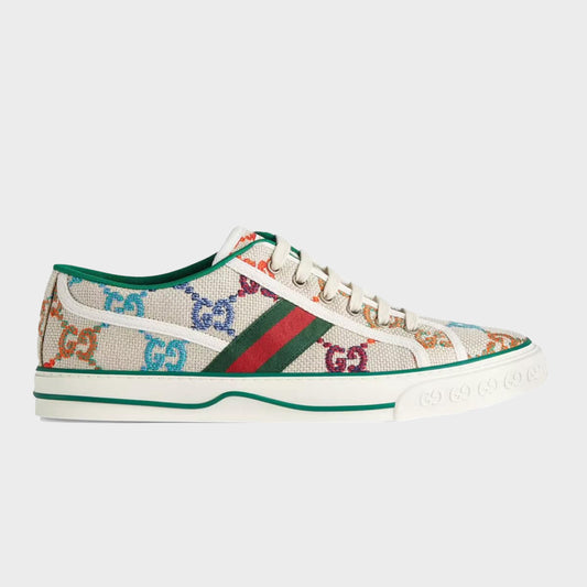 GUCCI Tennis 1977 White Multi Sneaker