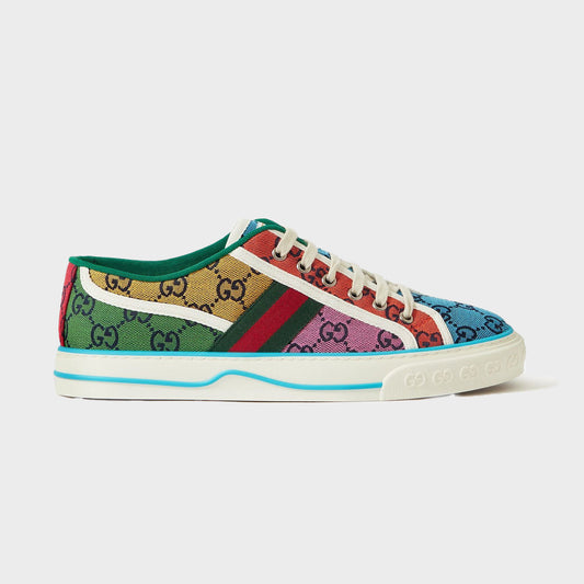 GUCCI Tennis 1977 Multicolor Green and Blue